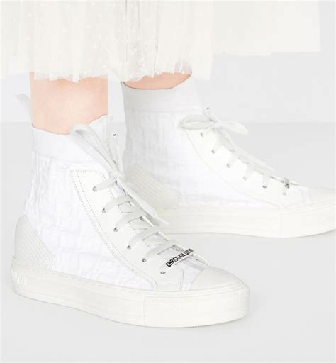 white walk n dior oblique mid high sneaker|walk and dior shoes for women.